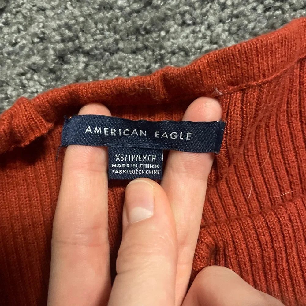 Rust Ribbed Tube Top - Picture 2 of 2